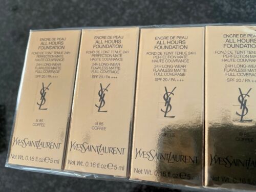 Yves Saint Laurent All Hours Foundation 5ml 0.16 fl. oz. official skincare sample Shade B 85 Coffee perfume tester