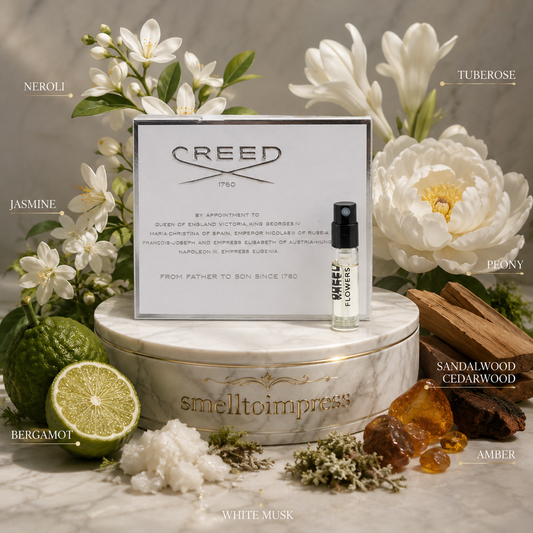 Creed White Flowers official perfume sample 2 ml 0.06 fl. oz. fragrance tester | Ireland