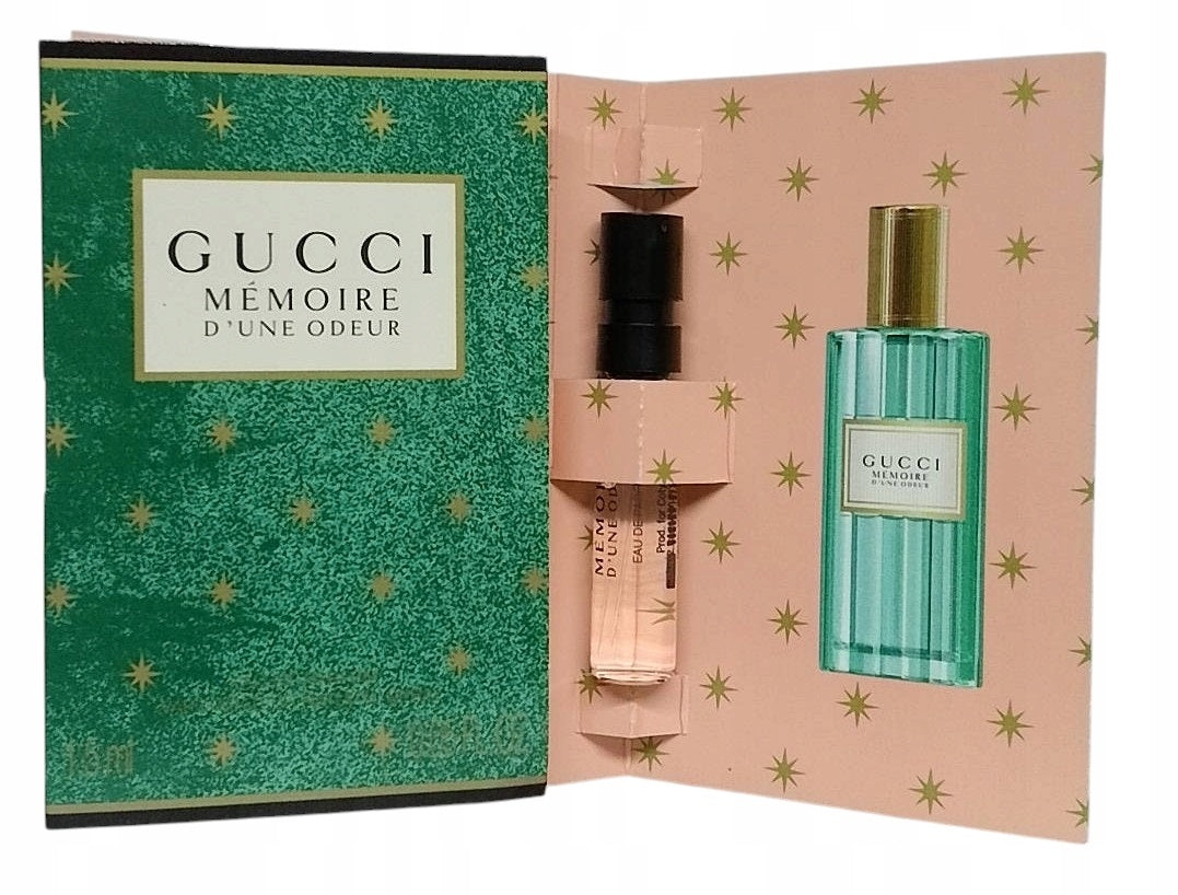 Gucci Memoire d' Une Odeur by Gucci Parfums official perfume sample 1.5ml 0.05 fl. oz. discontinued fragrance