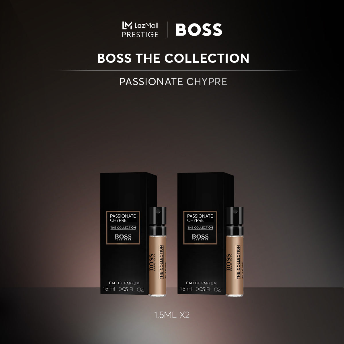 official perfume sample of Hugo Boss The Collection Passionate Chypre 1.5ml 0.05 fl. oz.