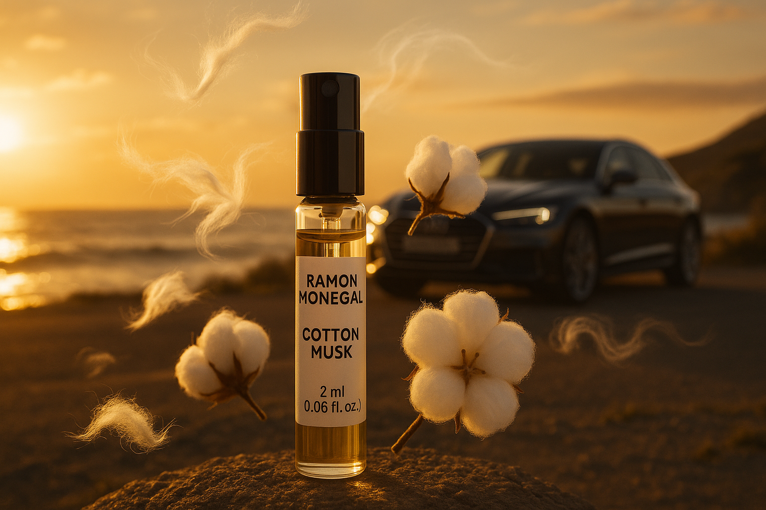 Ramon Monegal Cotton Musk official perfume sample 2ml 0.06 fl.o.z. perfume tester