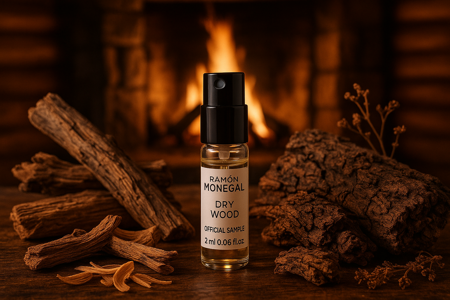 Ramon Monegal Dry Wood official perfume sample 2ml 0.06 fl.o.z. perfume tester
