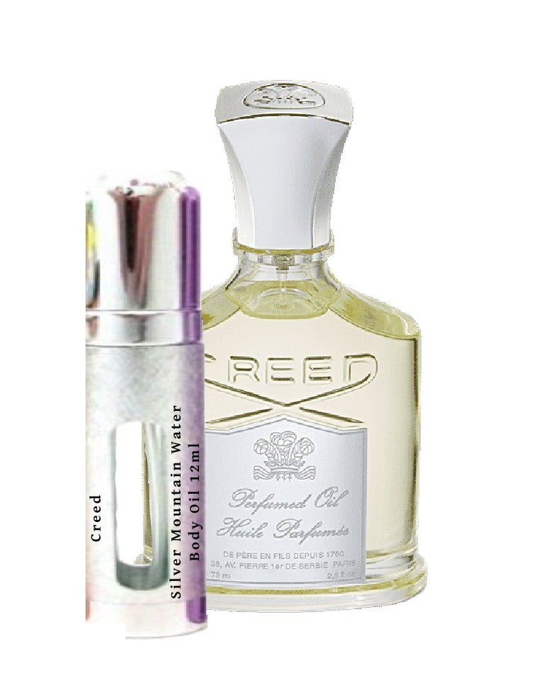 Creed Silver Mountain Water Body Oil samples 12ml